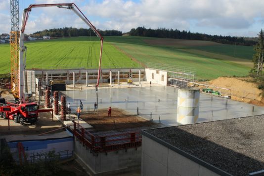 Betonierung Erdgeschoßboden Baublog