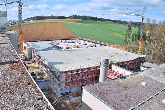 OP-Neubau Klinik Mallersdorf 28.4.2023 Baublog